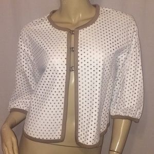 NEW Rozae Nichols Leather Wrap Shirt Medium